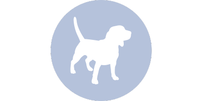 Klik op dit icoon voor informatie over ziekten en gezondheid bij honden en puppy's
